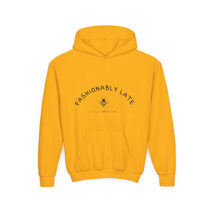Hoodie: "Fashionably Late"