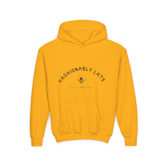 Hoodie: "Fashionably Late"