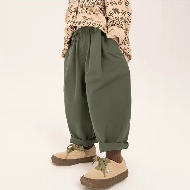 Green Barrel trousers Cargo