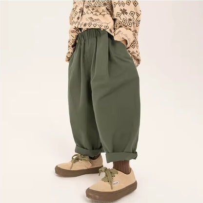 Green Barrel trousers Cargo